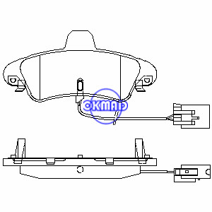 FORD COUGAR MONDEO II MERCURY Cougar Pastilha de freio FMSI:7780-D899 7776-D899 OEM:1204850 1088938 TRW:GDB1580 WVA23410, F899